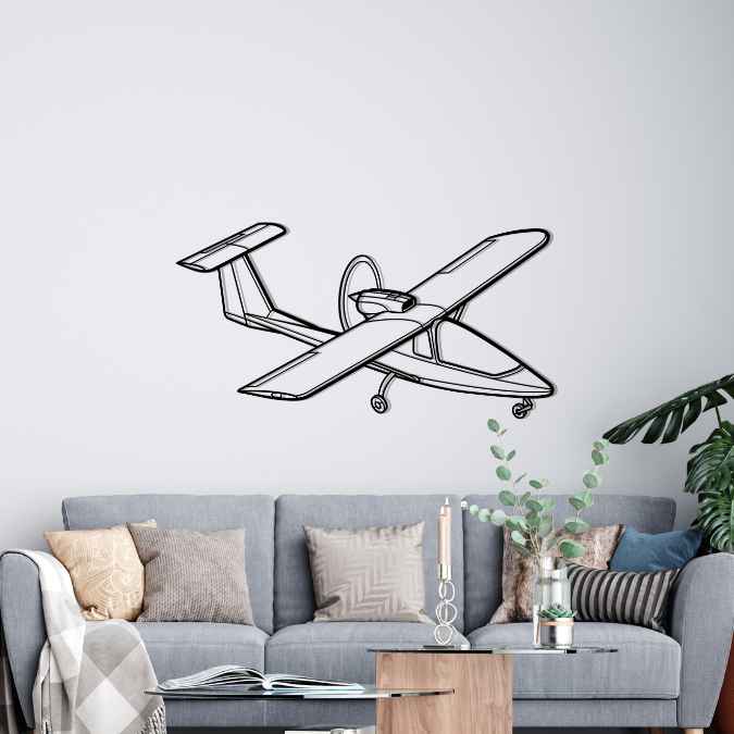 500 TF Angle Silhouette Metal Wall Art