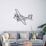 A-26 Invader 1944 Angle Silhouette Metal Wall Art