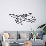 KC-135R Stratotanker Angle Silhouette Metal Wall Art