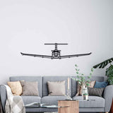 PC-12 NG Front Silhouette Metal Wall Art