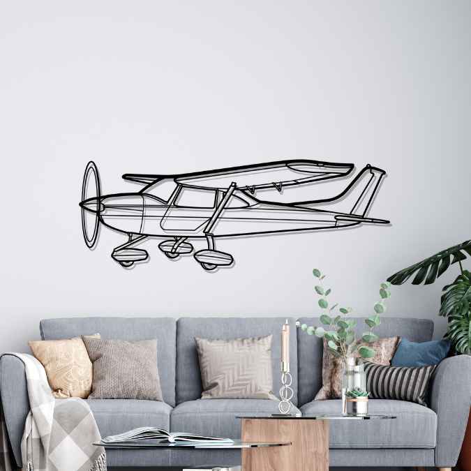 Skylane UL Angle Silhouette Metal Wall Art