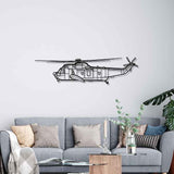 S-61A-1 Sea King 2010 Silhouette Metal Wall Art