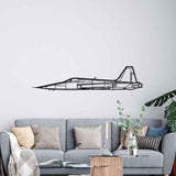 F-5 Silhouette Metal Wall Art