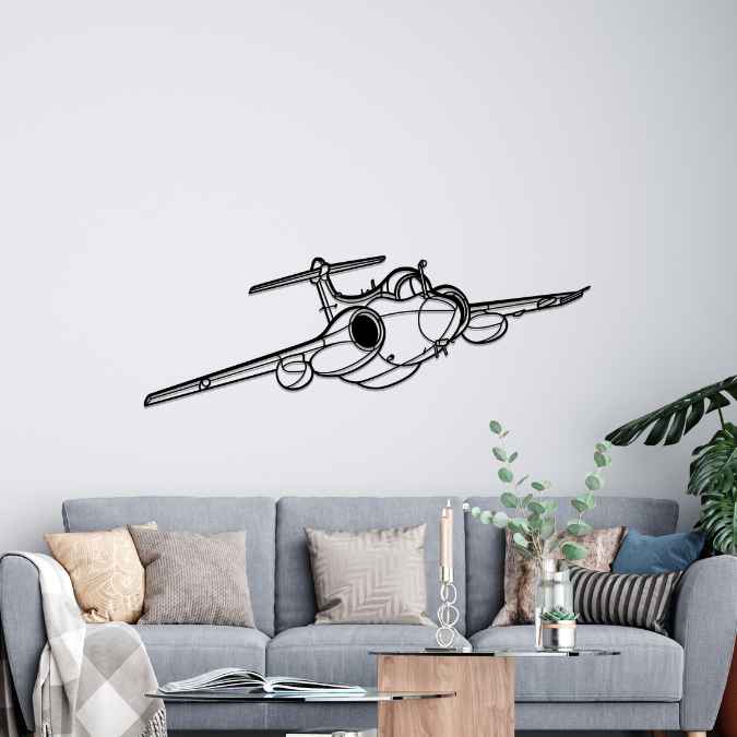 Buccaneer Mk2 Angle Silhouette Metal Wall Art