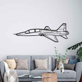 T-38A Talon Angle Silhouette Metal Wall Art