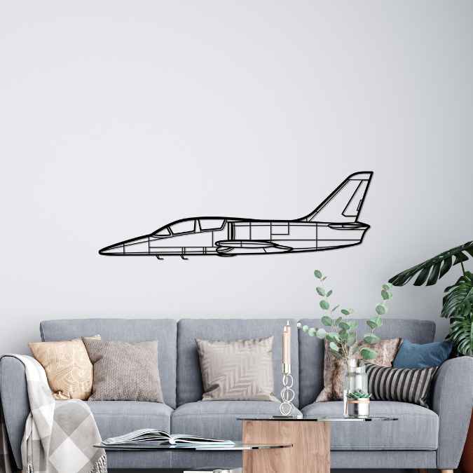 L-39 Albatros Silhouette Metal Wall Art