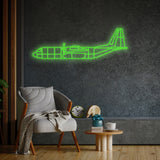 C-130 Neon Silhouette