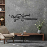 415-CD Ercoupe Angle Silhouette Metal Wall Art