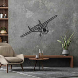 MH-1521 Broussard 1960 Angle Silhouette Metal Wall Art