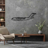 C-17 Globemaster III Silhouette Metal Wall Art