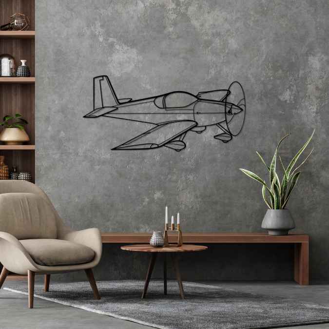 RV-7A Angle Silhouette Metal Wall Art