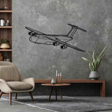 C-5 Galaxy Angle Silhouette Metal Wall Art