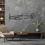 Bf 109E-3 Silhouette Metal Wall Art