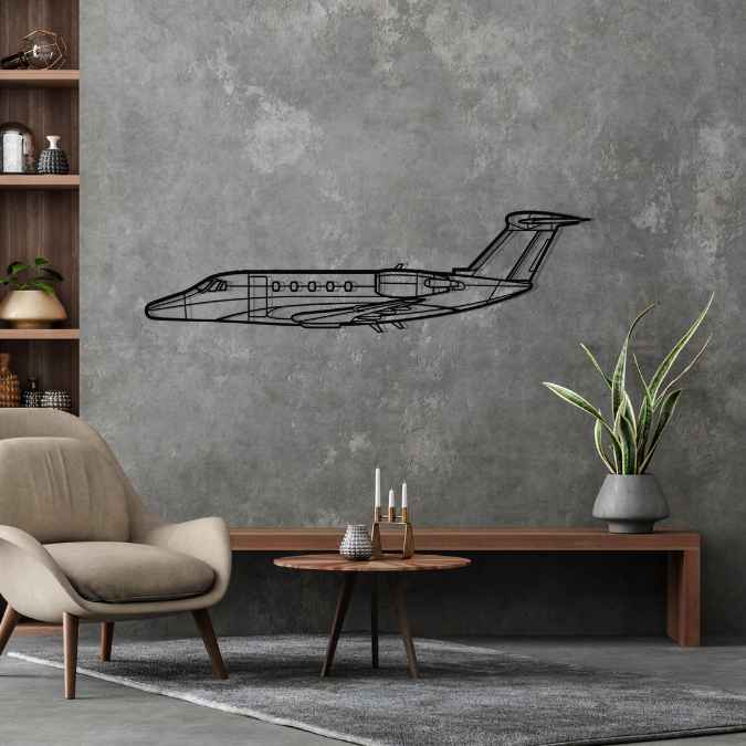 Citation 650 Silhouette Metal Wall Art