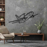 E-7A Wedgetail Angle Silhouette Metal Wall Art