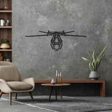 RAH-66 Comanche 1999 Front Silhouette Metal Wall Art