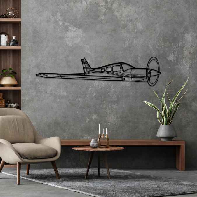 Turbo Arrow 3 Angle Silhouette Metal Wall Art