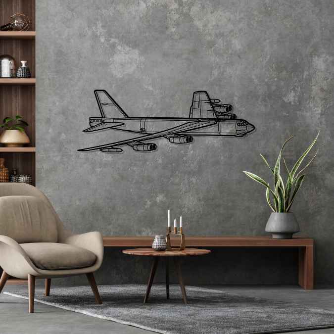 B-52H Stratofortress Angle Silhouette Metal Wall Art