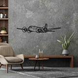 DC-6 Angle Silhouette Metal Wall Art