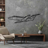 Citation CJ2 2003 Angle Silhouette Metal Wall Art