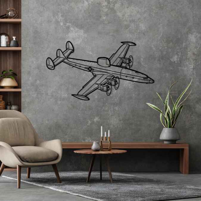 EC-121N Constellation Angle Silhouette Metal Wall Art