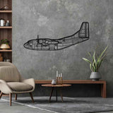 C-123K Provider 1968 Silhouette Metal Wall Art