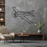 TSi low wing 2023 Angle Silhouette Metal Wall Art