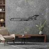 727-200F Silhouette Metal Wall Art