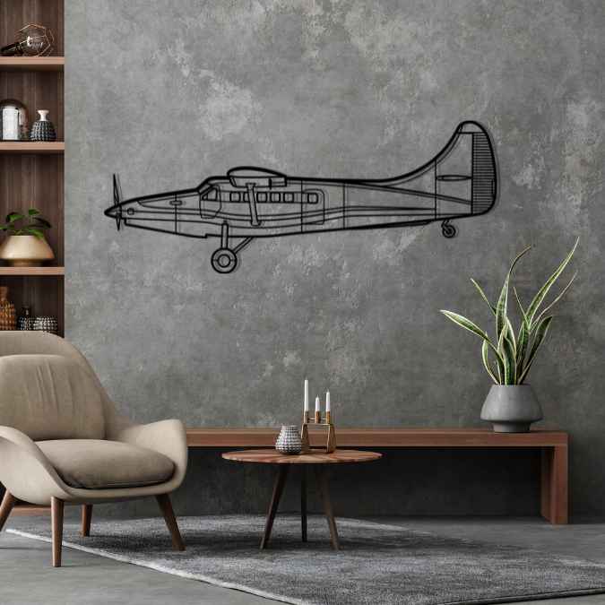 DHC-3T Otter Silhouette Metal Wall Art