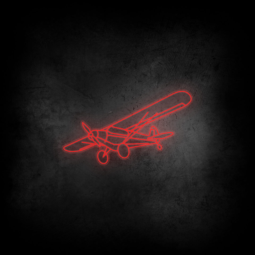 Super Cub Angle Neon Silhouette