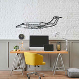 Citation 650 Silhouette Metal Wall Art