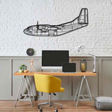 C-123K Provider 1968 Silhouette Metal Wall Art