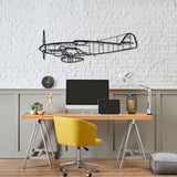 BF 109 K-4 Silhouette Metal Wall Art