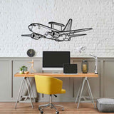 E-7 Wedgetail Angle Silhouette Metal Wall Art