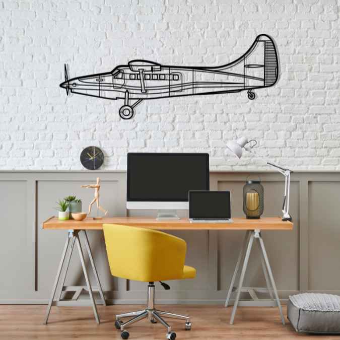 DHC-3T Otter Silhouette Metal Wall Art