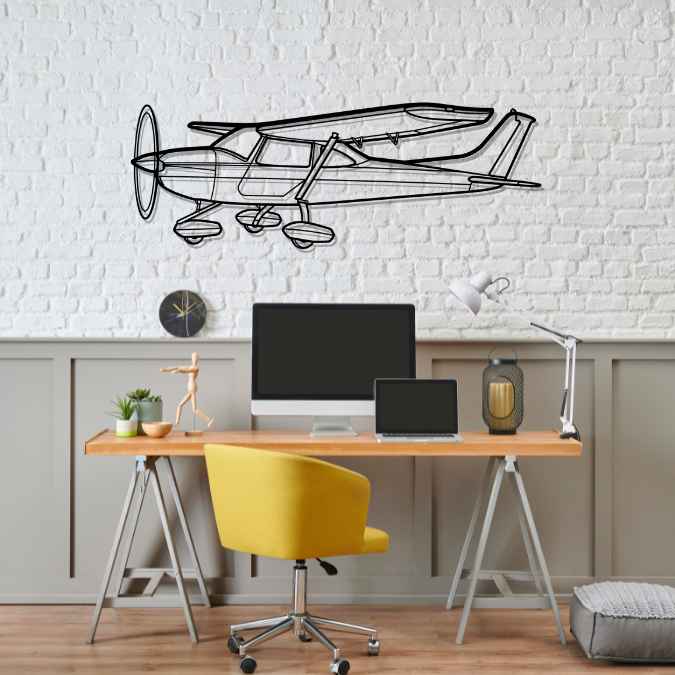 Skylane UL Angle Silhouette Metal Wall Art
