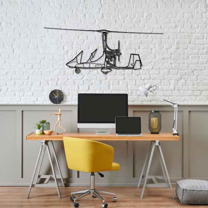 Gyroplane 2012 Silhouette Metal Wall Art