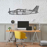 PA-28RT Turbo Arrow 1977 Silhouette Metal Wall Art