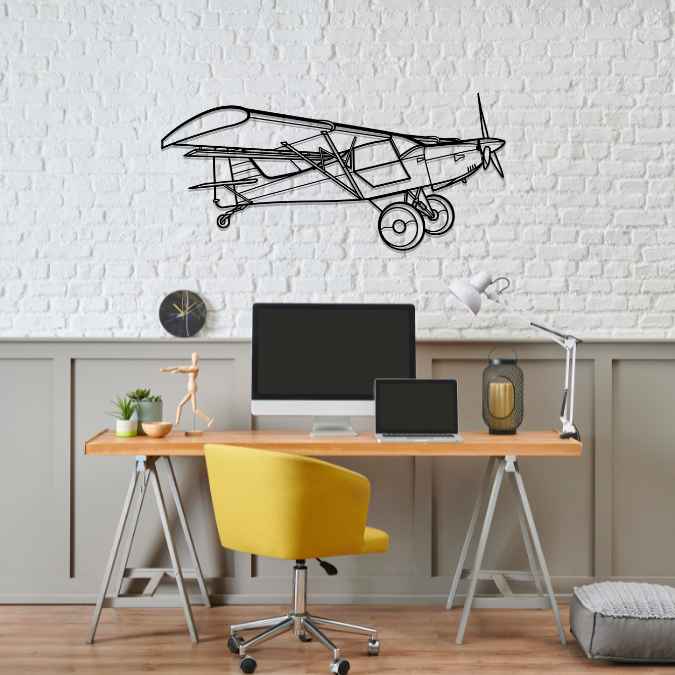S7 STi Angle Silhouette Metal Wall Art