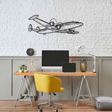 L-1049G Super Constellation Angle Silhouette Metal Wall Art