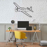 M20K 1982 Angle Silhouette Metal Wall Art