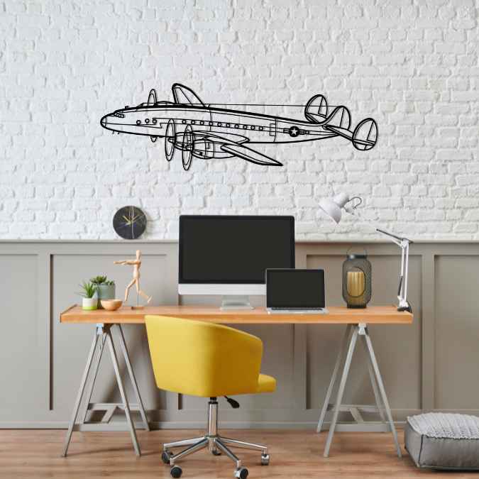 C-121A Constellation Angle Silhouette Metal Wall Art