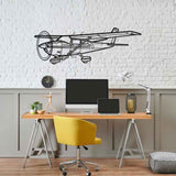 182Q Skylane Angle Silhouette Metal Wall Art