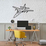 F-111A Angle Silhouette Metal Wall Art