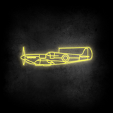 Spitfire MK II Neon Silhouette