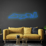 A-10 Thunderbolt 2 Neon Silhouette