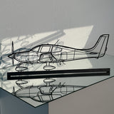 Your Custom Aircraft Standing Silhouette Metal Art