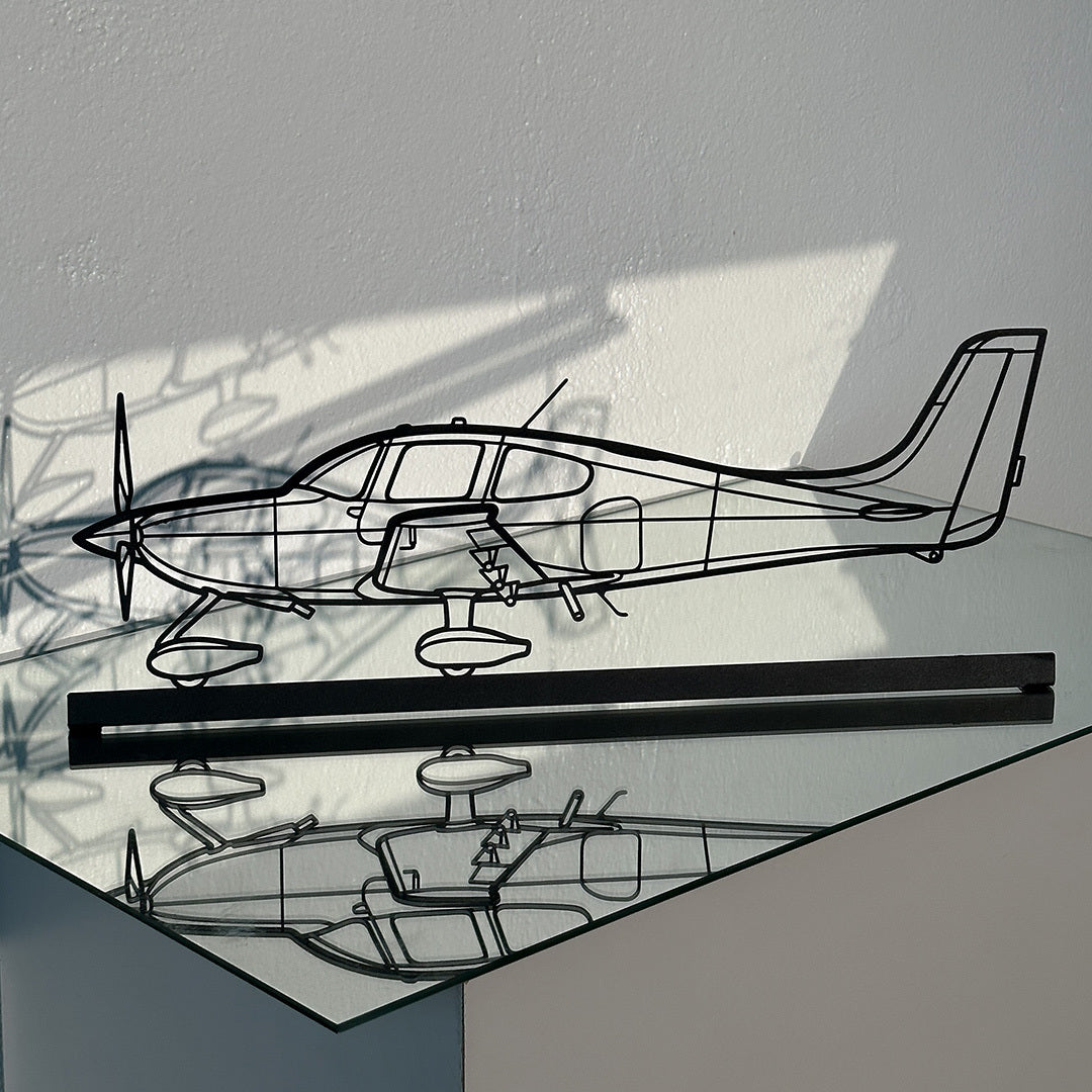 Your Custom Aircraft Standing Silhouette Metal Art