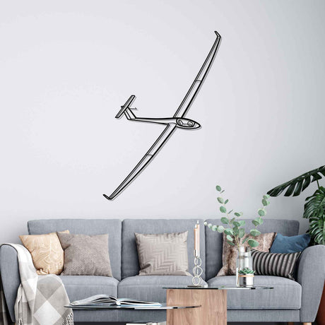 Glider Silhouette Metal Wall Art