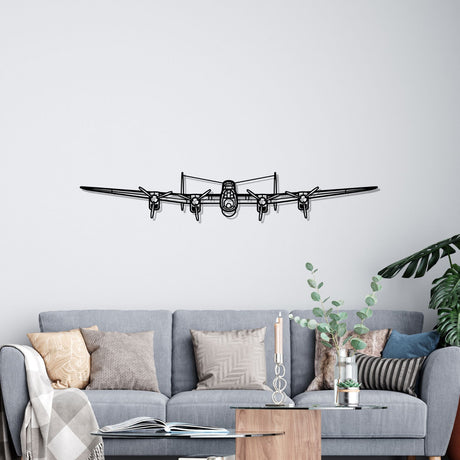 Lancaster MK I Front Silhouette Metal Wall Art